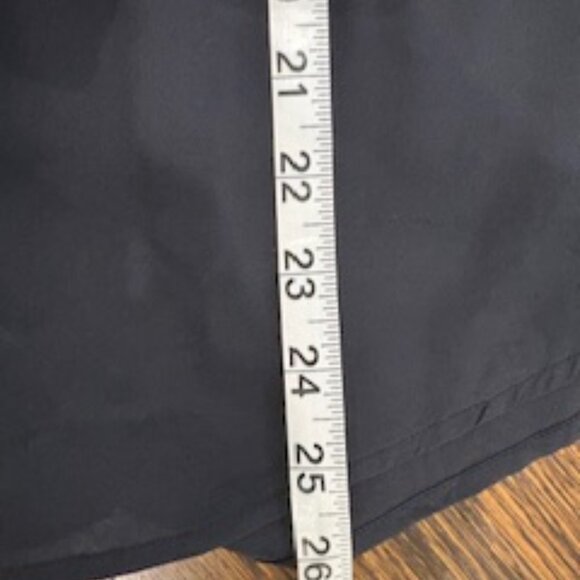 Clearout- EUC Anne Taylor Navy silk  l/S blouse sz 8 - Picture 8 of 9